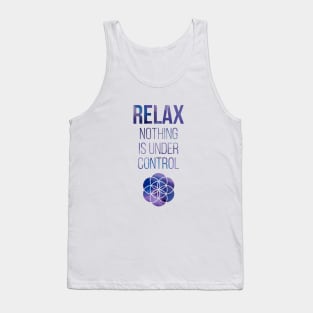 Relax Mindfulness Buddha Quote Tank Top